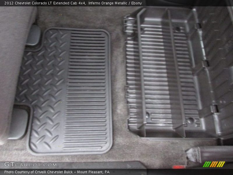Inferno Orange Metallic / Ebony 2012 Chevrolet Colorado LT Extended Cab 4x4