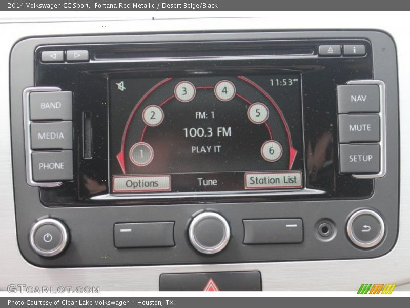 Fortana Red Metallic / Desert Beige/Black 2014 Volkswagen CC Sport