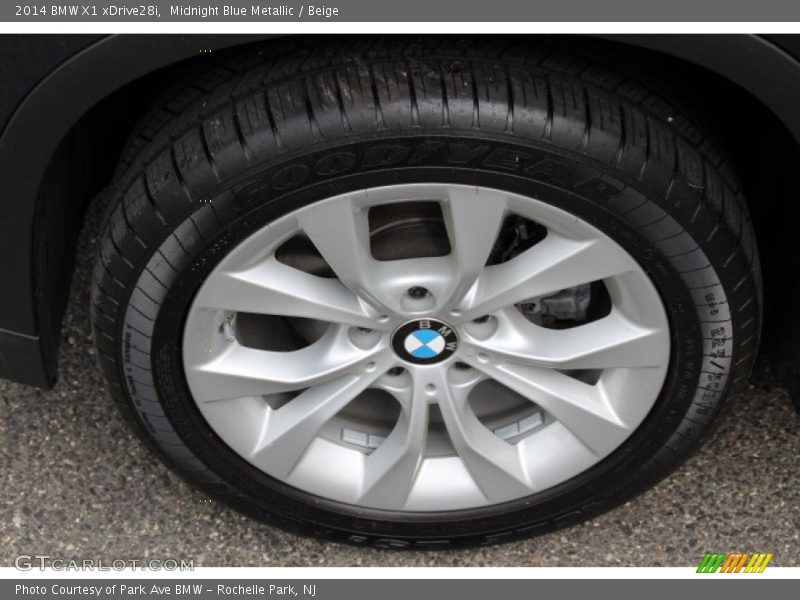 Midnight Blue Metallic / Beige 2014 BMW X1 xDrive28i