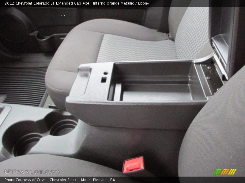 Inferno Orange Metallic / Ebony 2012 Chevrolet Colorado LT Extended Cab 4x4