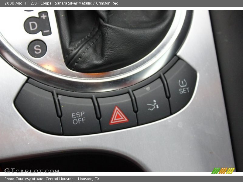 Sahara Silver Metallic / Crimson Red 2008 Audi TT 2.0T Coupe