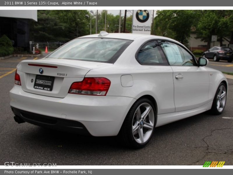 Alpine White / Taupe 2011 BMW 1 Series 135i Coupe