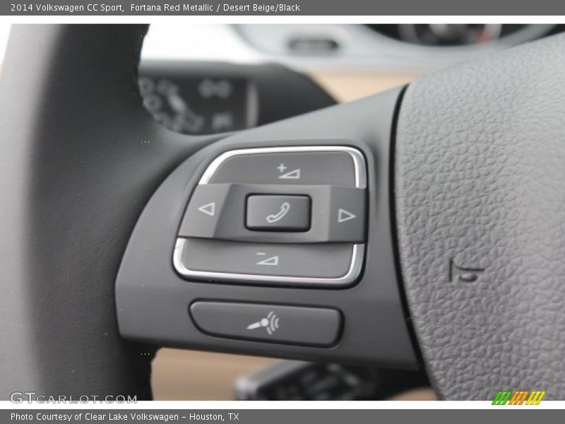 Fortana Red Metallic / Desert Beige/Black 2014 Volkswagen CC Sport