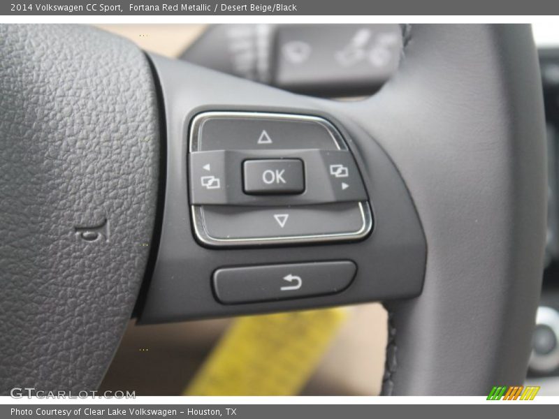 Fortana Red Metallic / Desert Beige/Black 2014 Volkswagen CC Sport