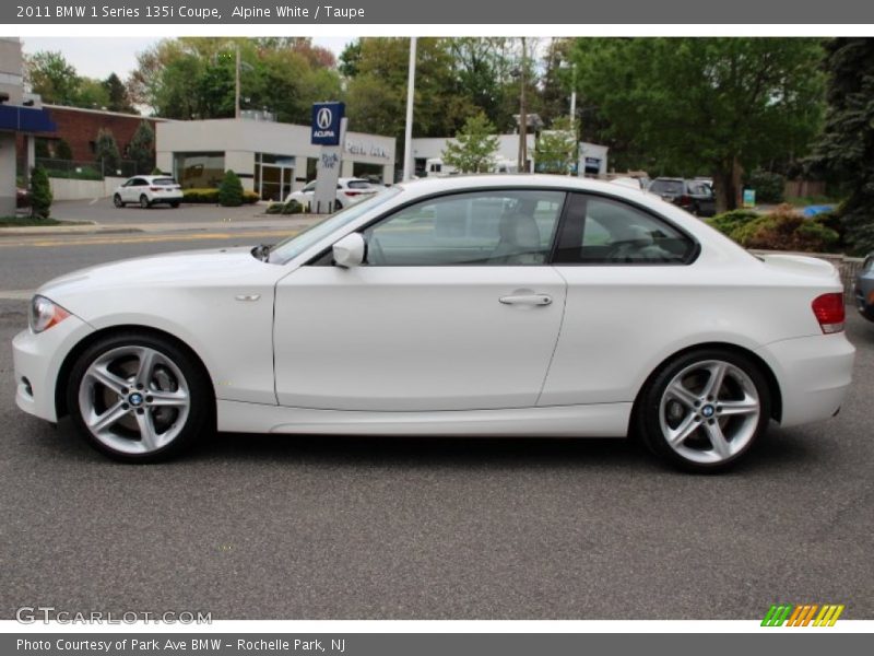 Alpine White / Taupe 2011 BMW 1 Series 135i Coupe