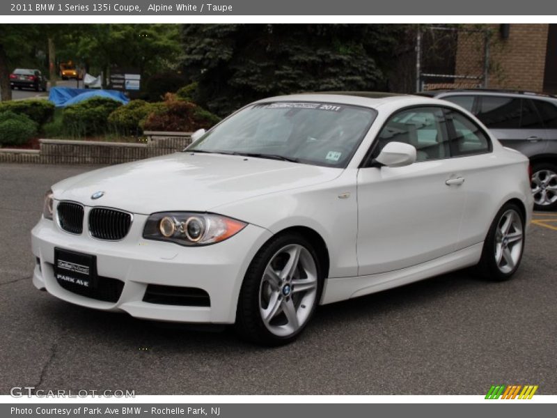 Alpine White / Taupe 2011 BMW 1 Series 135i Coupe