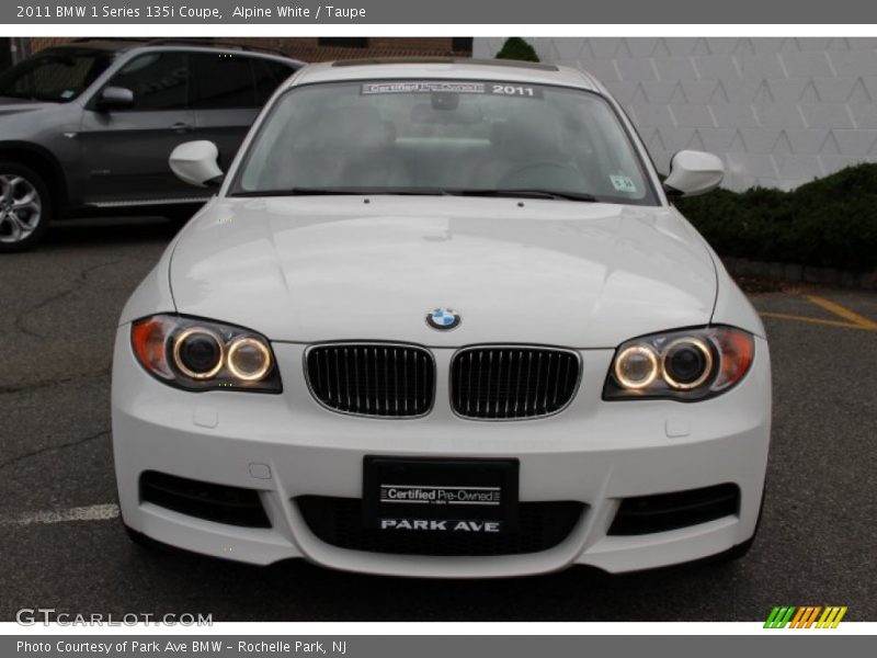 Alpine White / Taupe 2011 BMW 1 Series 135i Coupe
