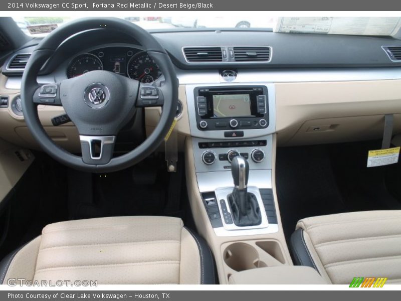Fortana Red Metallic / Desert Beige/Black 2014 Volkswagen CC Sport
