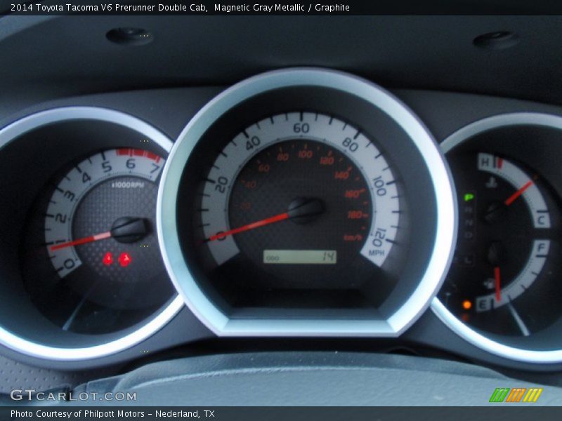 Magnetic Gray Metallic / Graphite 2014 Toyota Tacoma V6 Prerunner Double Cab
