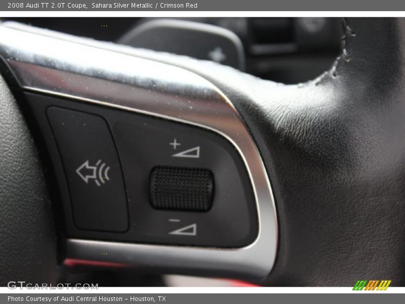 Sahara Silver Metallic / Crimson Red 2008 Audi TT 2.0T Coupe