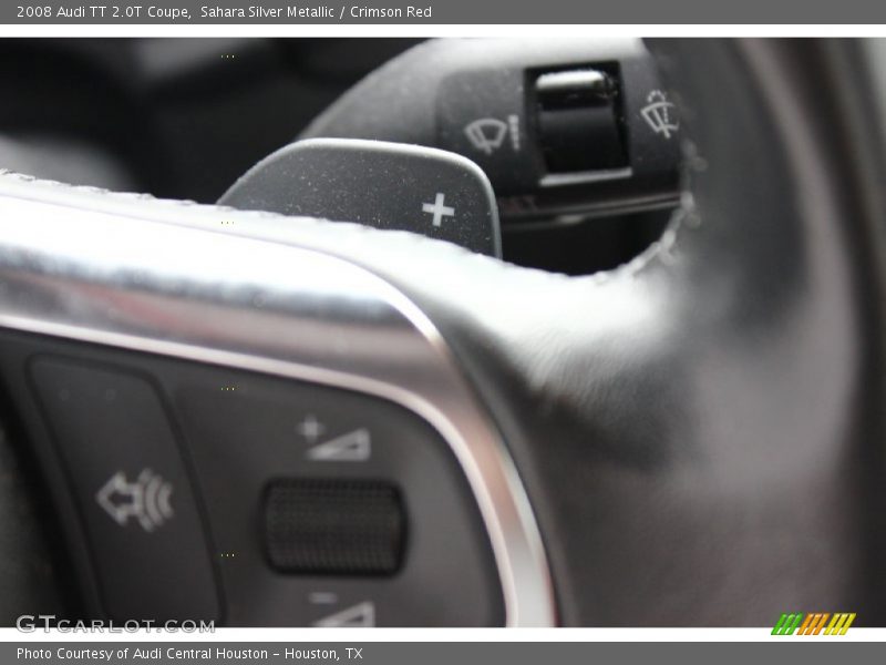 Sahara Silver Metallic / Crimson Red 2008 Audi TT 2.0T Coupe