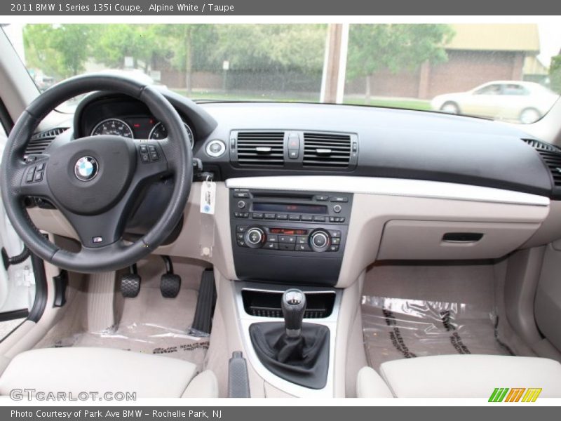 Alpine White / Taupe 2011 BMW 1 Series 135i Coupe