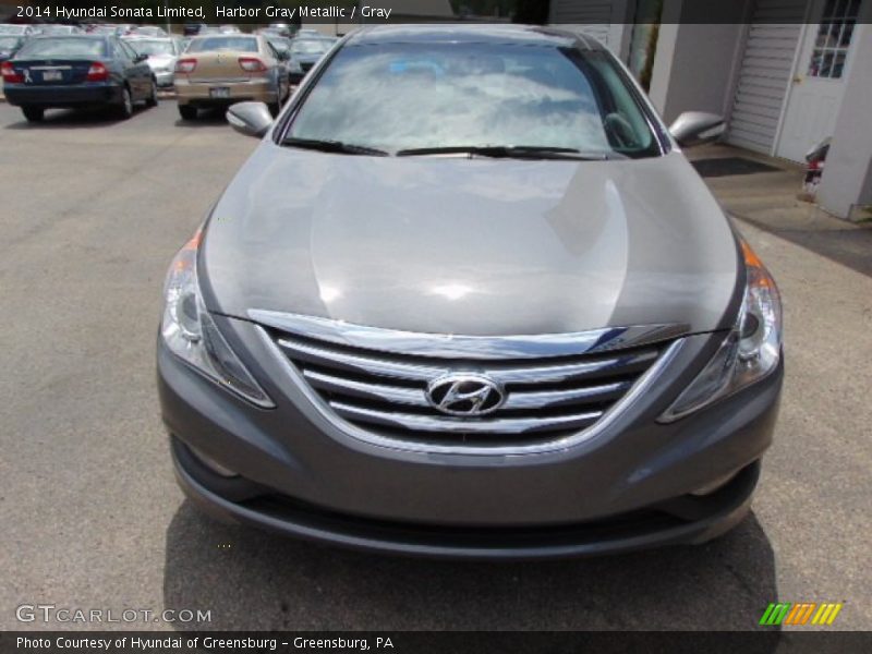 Harbor Gray Metallic / Gray 2014 Hyundai Sonata Limited