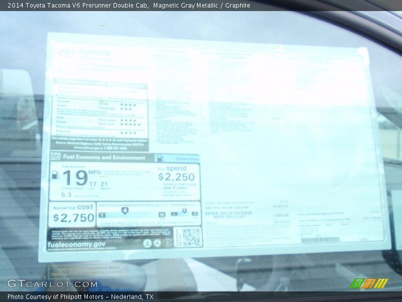 Magnetic Gray Metallic / Graphite 2014 Toyota Tacoma V6 Prerunner Double Cab