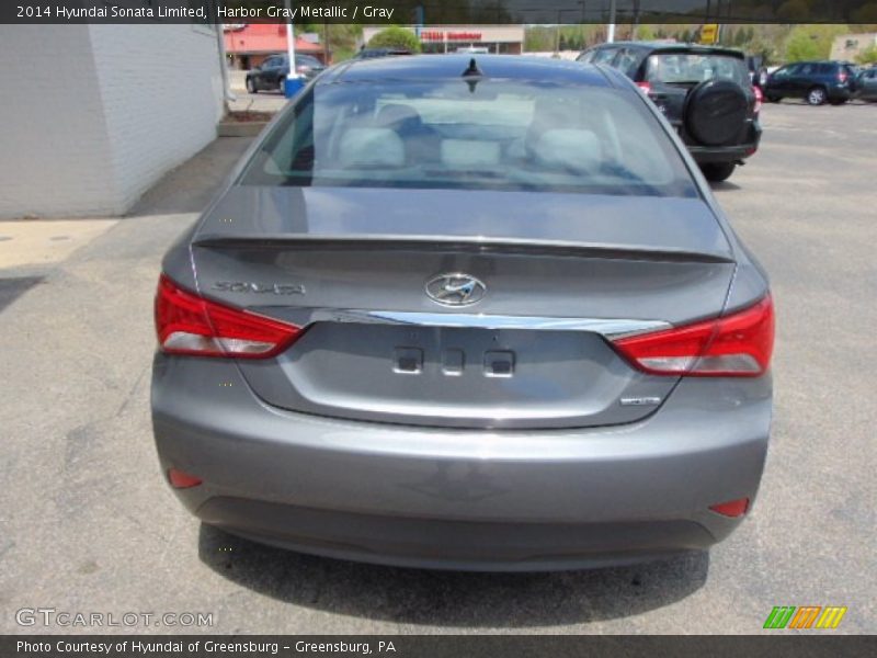 Harbor Gray Metallic / Gray 2014 Hyundai Sonata Limited