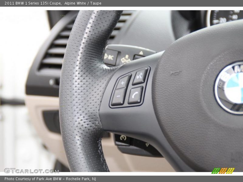 Alpine White / Taupe 2011 BMW 1 Series 135i Coupe