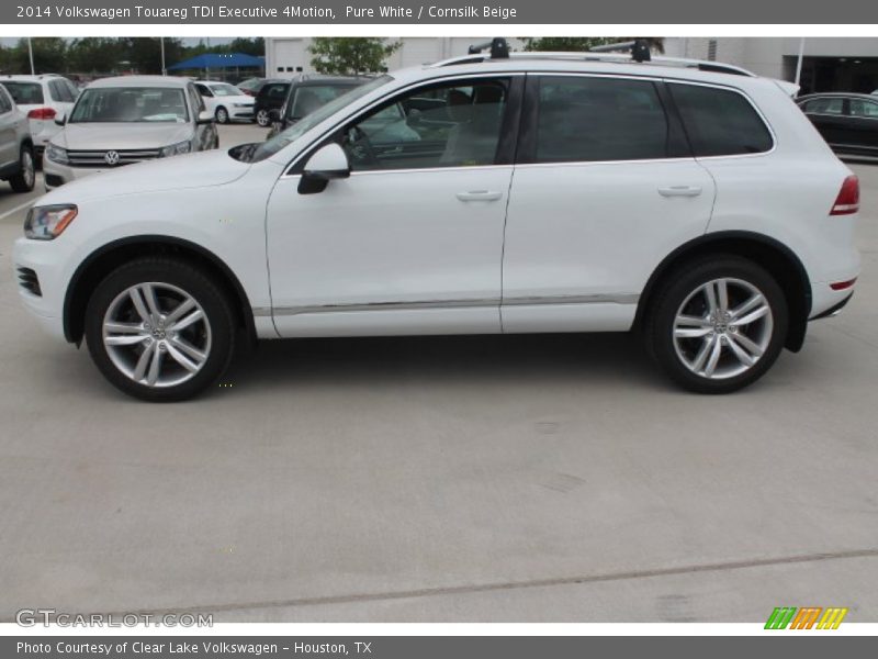 Pure White / Cornsilk Beige 2014 Volkswagen Touareg TDI Executive 4Motion