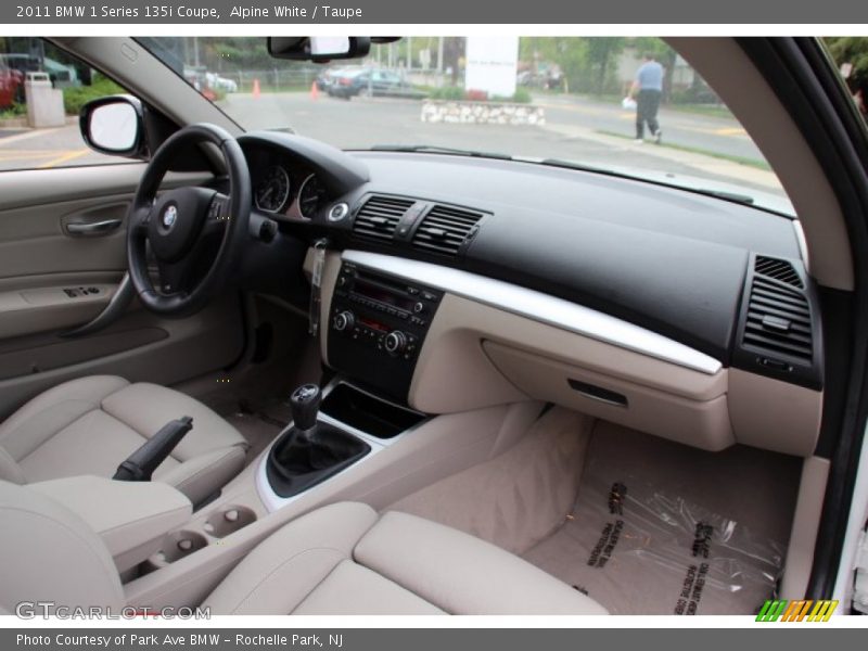 Alpine White / Taupe 2011 BMW 1 Series 135i Coupe