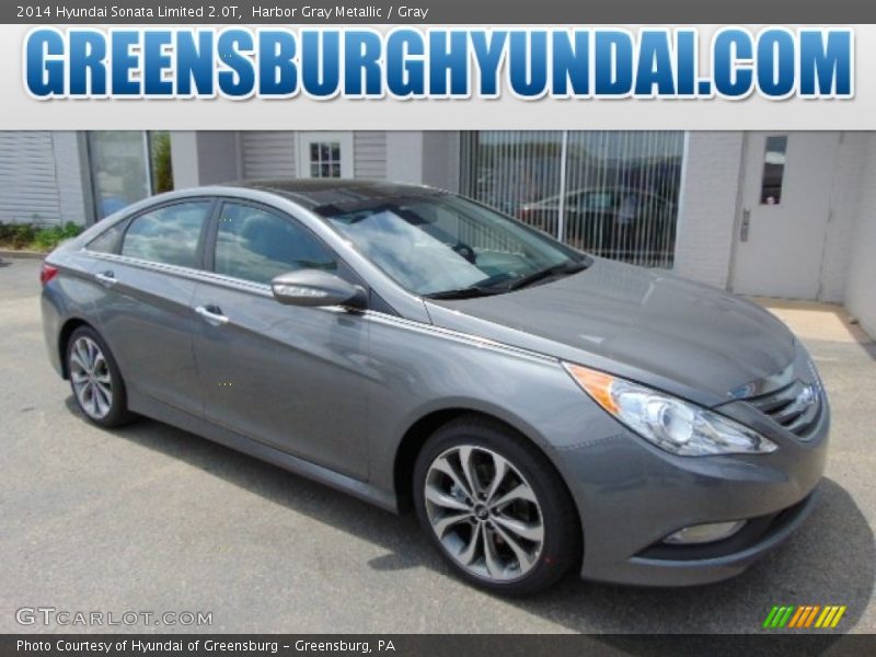 Harbor Gray Metallic / Gray 2014 Hyundai Sonata Limited 2.0T