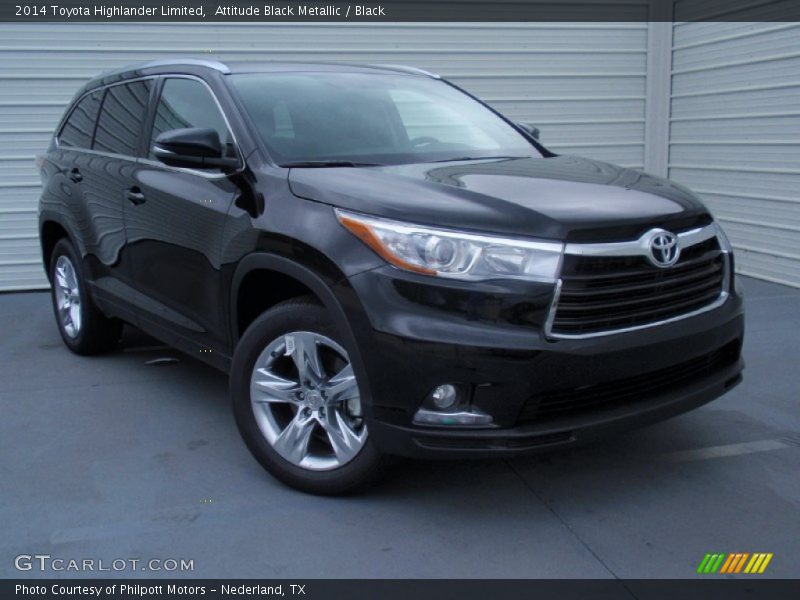 Attitude Black Metallic / Black 2014 Toyota Highlander Limited