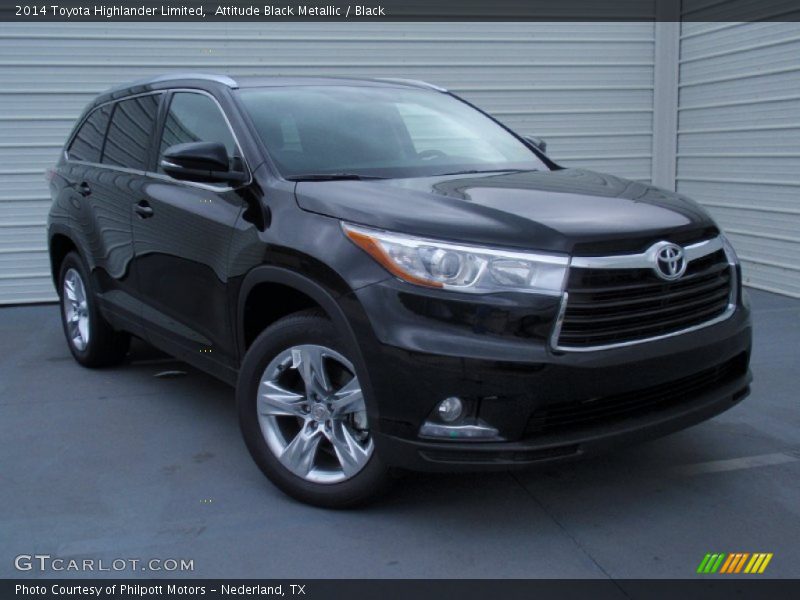 Attitude Black Metallic / Black 2014 Toyota Highlander Limited