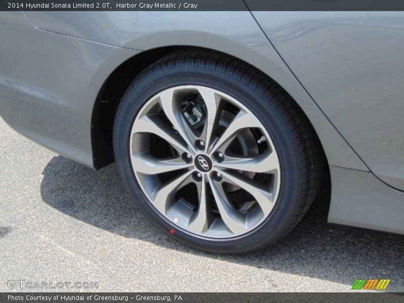 Harbor Gray Metallic / Gray 2014 Hyundai Sonata Limited 2.0T