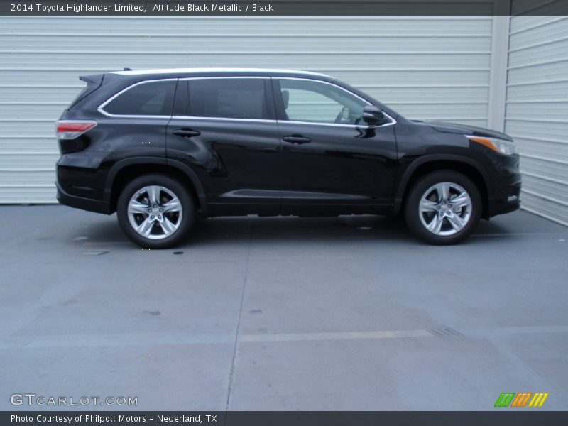 Attitude Black Metallic / Black 2014 Toyota Highlander Limited