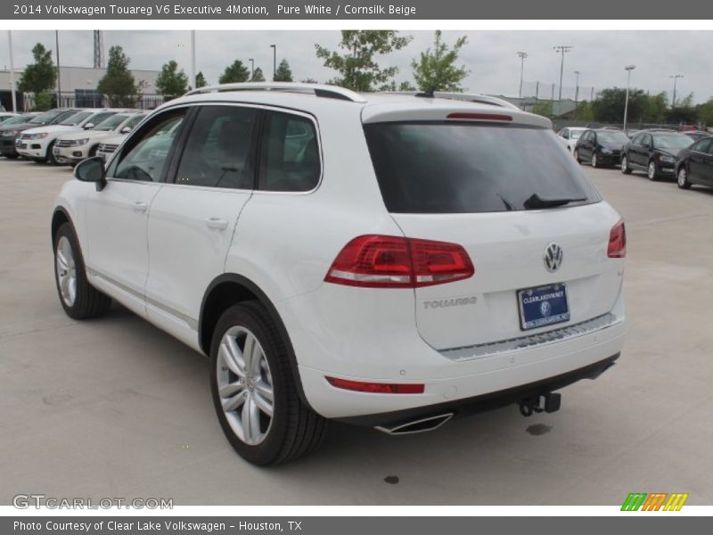 Pure White / Cornsilk Beige 2014 Volkswagen Touareg V6 Executive 4Motion