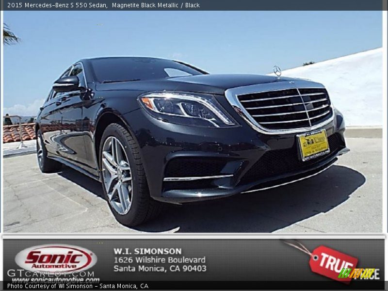 Magnetite Black Metallic / Black 2015 Mercedes-Benz S 550 Sedan