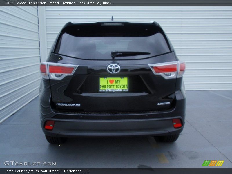 Attitude Black Metallic / Black 2014 Toyota Highlander Limited