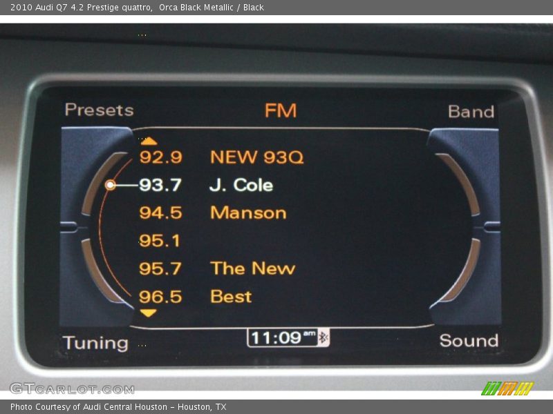 Orca Black Metallic / Black 2010 Audi Q7 4.2 Prestige quattro