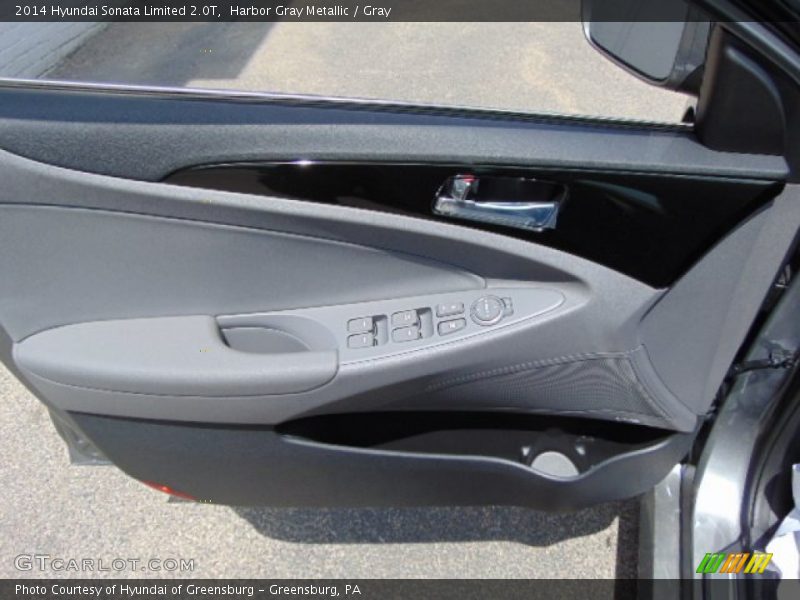 Harbor Gray Metallic / Gray 2014 Hyundai Sonata Limited 2.0T