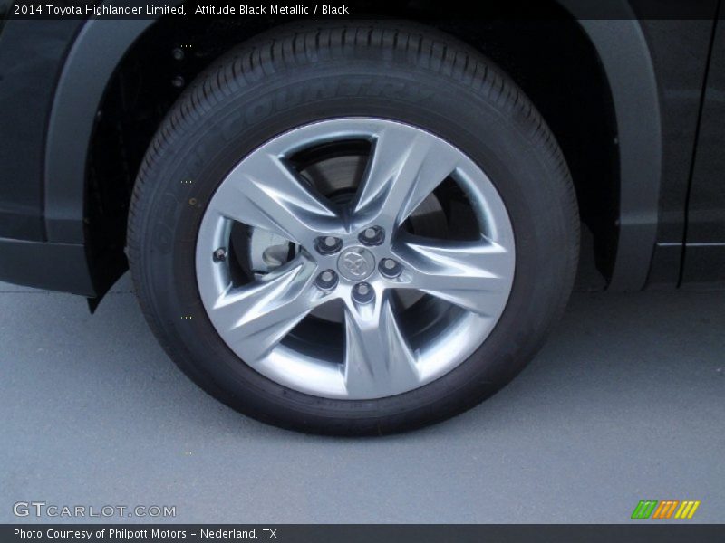 Attitude Black Metallic / Black 2014 Toyota Highlander Limited