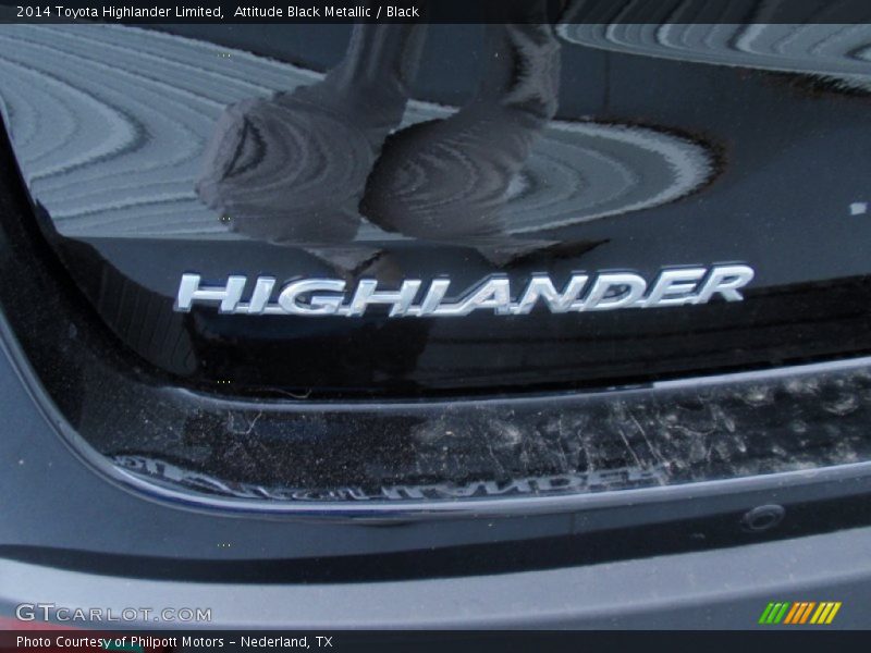 Attitude Black Metallic / Black 2014 Toyota Highlander Limited