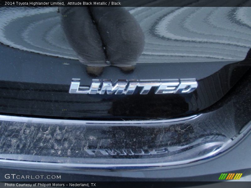 Attitude Black Metallic / Black 2014 Toyota Highlander Limited