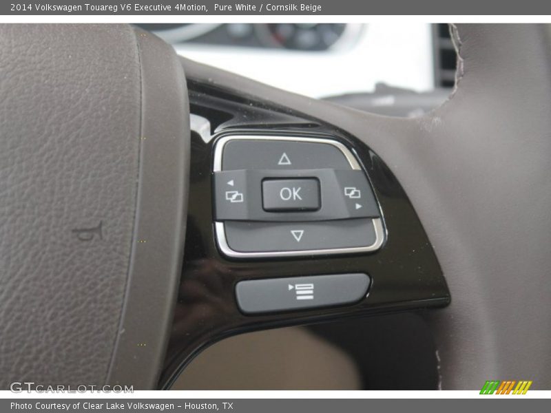 Pure White / Cornsilk Beige 2014 Volkswagen Touareg V6 Executive 4Motion