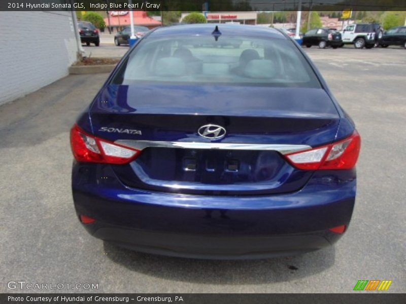 Indigo Blue Pearl / Gray 2014 Hyundai Sonata GLS
