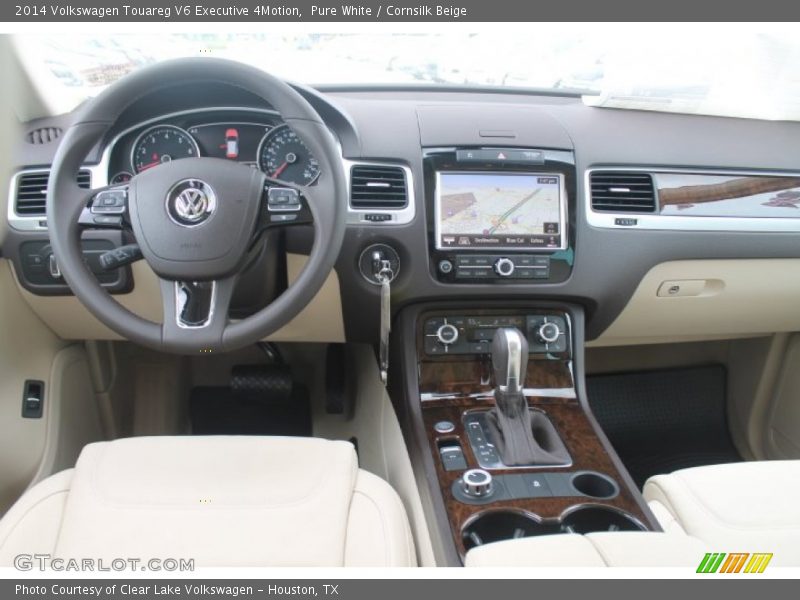 Pure White / Cornsilk Beige 2014 Volkswagen Touareg V6 Executive 4Motion