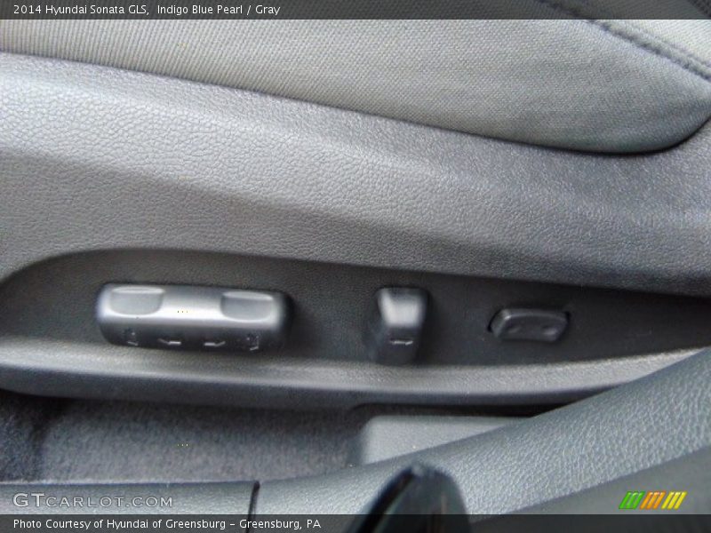 Indigo Blue Pearl / Gray 2014 Hyundai Sonata GLS