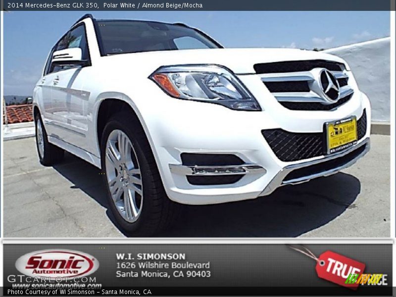 Polar White / Almond Beige/Mocha 2014 Mercedes-Benz GLK 350