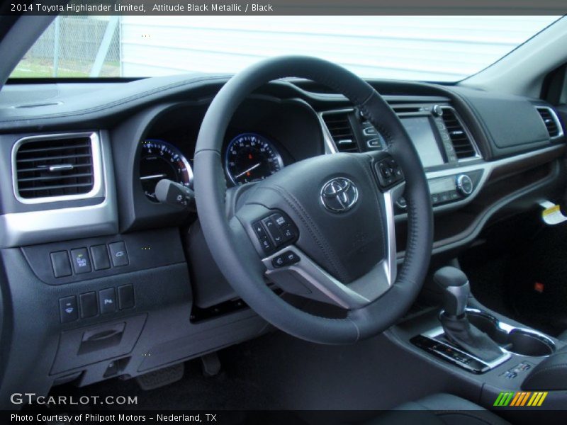 Attitude Black Metallic / Black 2014 Toyota Highlander Limited