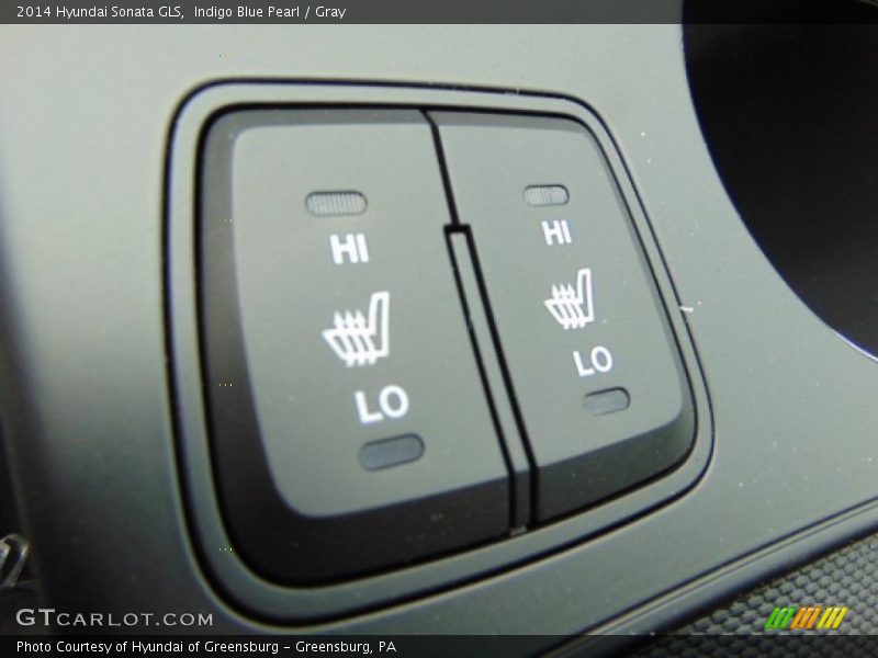 Indigo Blue Pearl / Gray 2014 Hyundai Sonata GLS