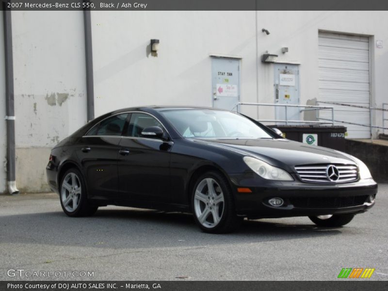 Black / Ash Grey 2007 Mercedes-Benz CLS 550