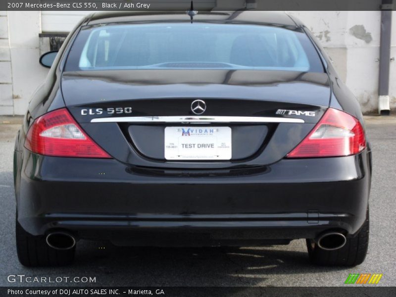 Black / Ash Grey 2007 Mercedes-Benz CLS 550