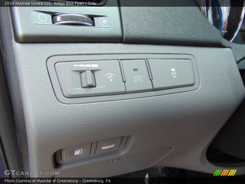 Indigo Blue Pearl / Gray 2014 Hyundai Sonata GLS