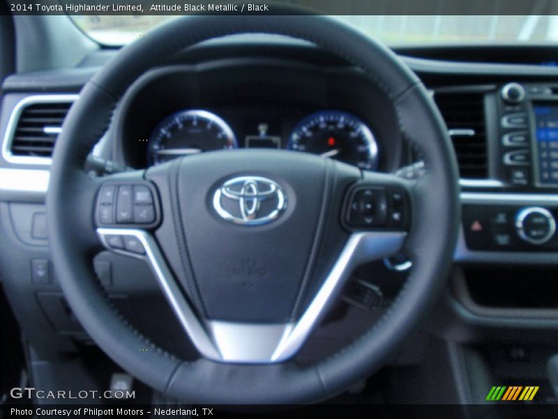 Attitude Black Metallic / Black 2014 Toyota Highlander Limited