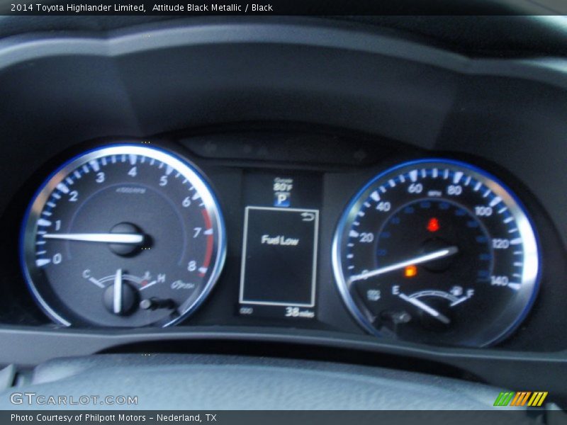 Attitude Black Metallic / Black 2014 Toyota Highlander Limited