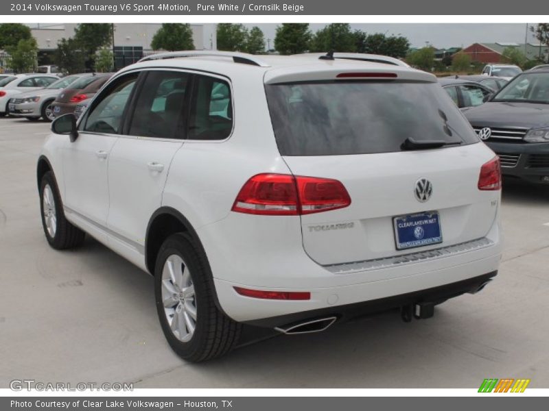 Pure White / Cornsilk Beige 2014 Volkswagen Touareg V6 Sport 4Motion