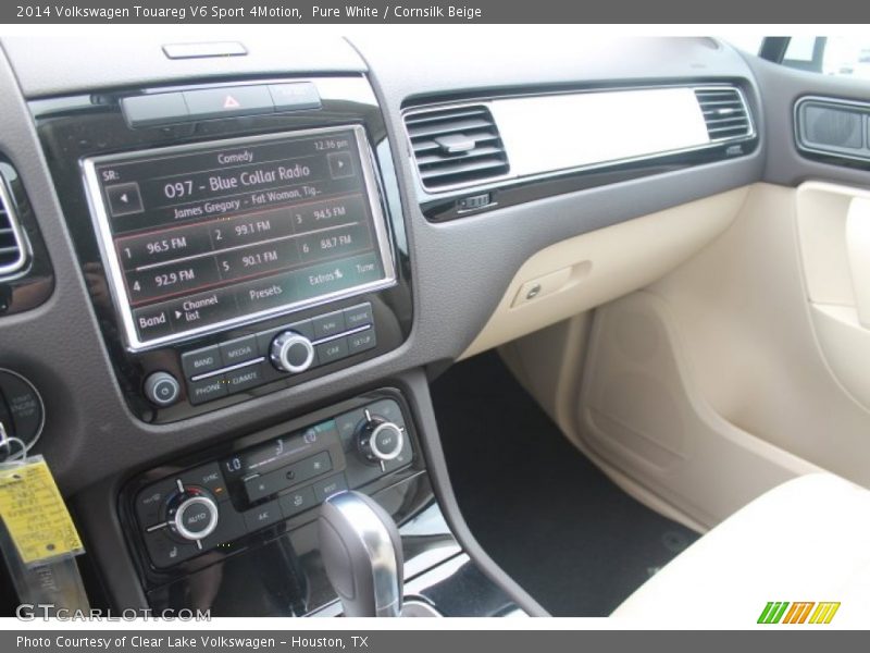 Pure White / Cornsilk Beige 2014 Volkswagen Touareg V6 Sport 4Motion