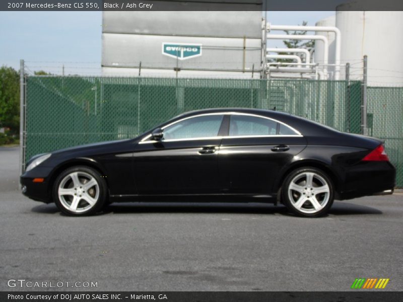 Black / Ash Grey 2007 Mercedes-Benz CLS 550